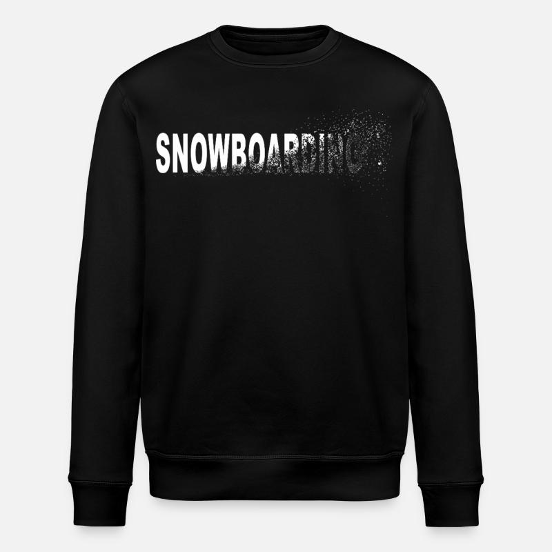 Snowboarding - Stanley/Stella Unisex Bio-Sweatshirt ROLLER - Schwarz