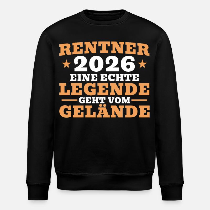 Rentner 2026 - Kollege im Ruhestand - Stanley/Stella Unisex Bio-Sweatshirt ROLLER - Schwarz