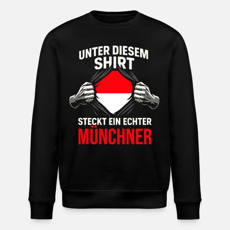 München Fußball Fan - Stanley/Stella Unisex Bio-Sweatshirt ROLLER - Schwarz