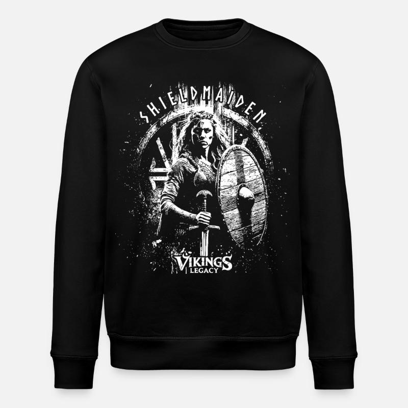 Shieldmaiden - Stanley/Stella Unisex Bio-Sweatshirt ROLLER - Schwarz