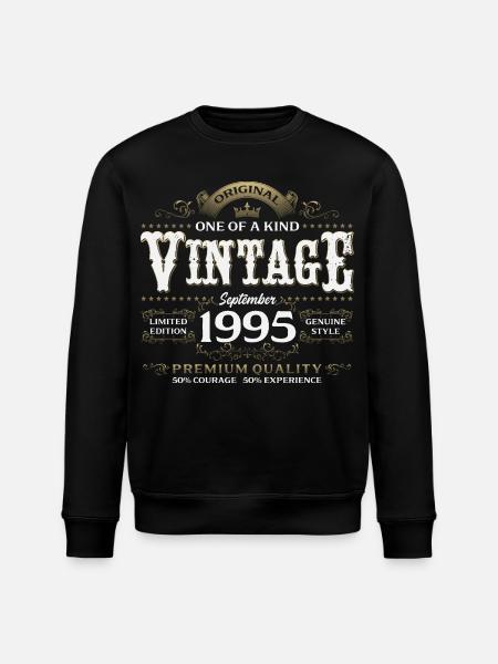 30e anniversaire Millésime septembre 1995 - Sweat bio ROLLER Stanley/Stella Unisexe - noir