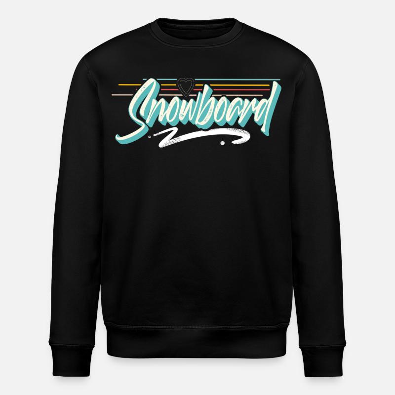 Snowboard - Stanley/Stella Unisex Bio-Sweatshirt ROLLER - Schwarz