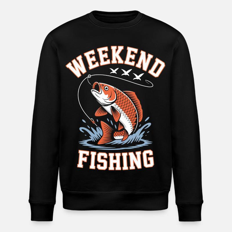 T-shirt « Week-end Fishing Splash » - Sweat bio ROLLER Stanley/Stella Unisexe - noir