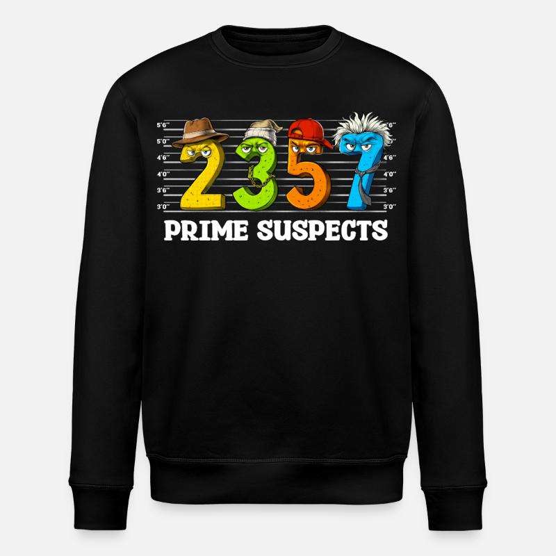 Funny Math Numbers - Stanley/Stella ROLLER Unisex Organic Sweatshirt - black