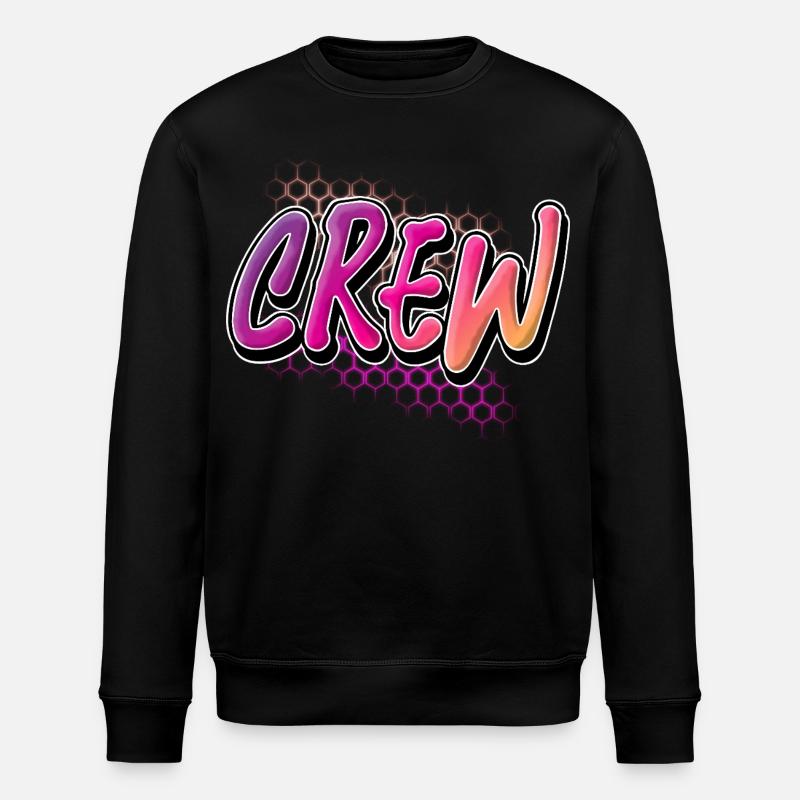 crew - Stanley/Stella ROLLER Unisex Organic Sweatshirt - black