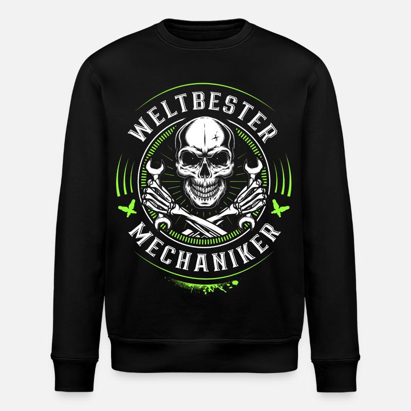 Weltbester KfZ Mechaniker - Werkstatt - Schrauber - Stanley/Stella Unisex Bio-Sweatshirt ROLLER - Schwarz