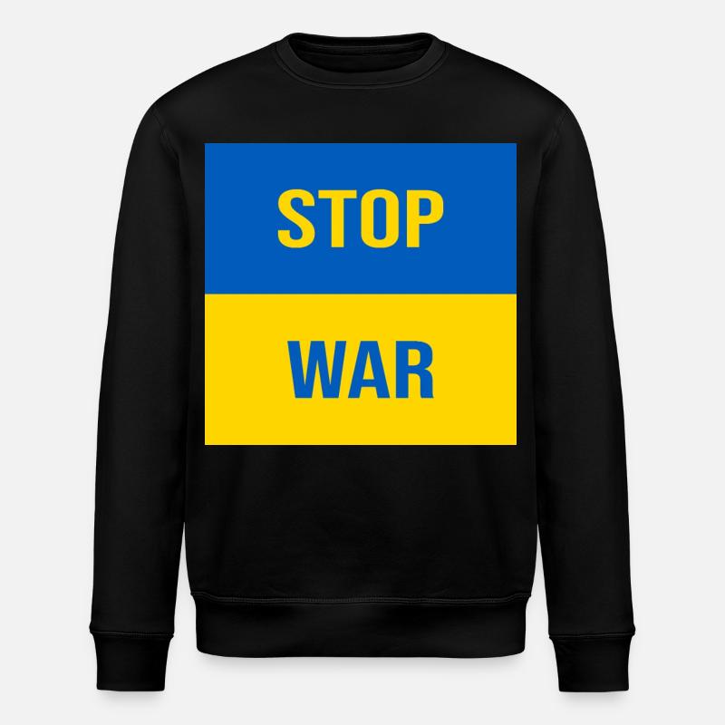 STOP WAR - Stanley/Stella Unisex Bio-Sweatshirt ROLLER - Schwarz