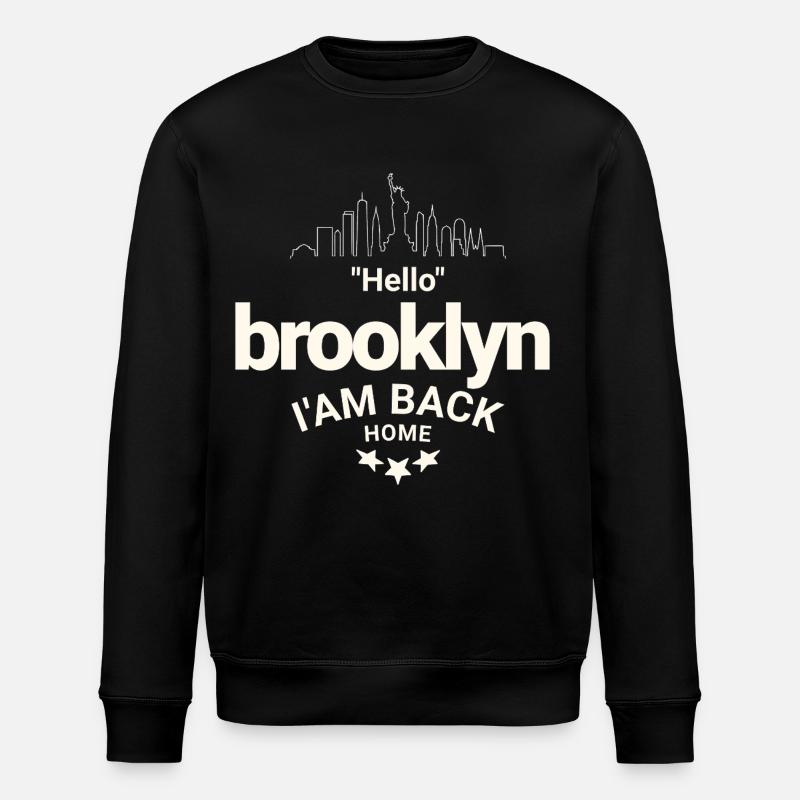 Design Brooklyn Retour à la Maison - Sweat bio ROLLER Stanley/Stella Unisexe - noir