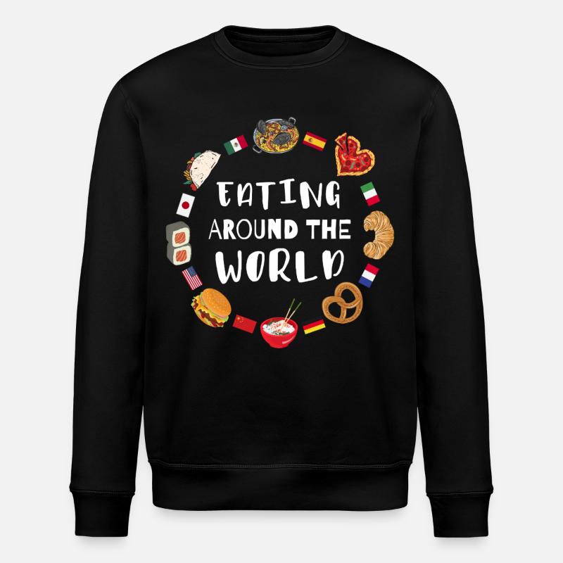 La nourriture dans le monde - Sweat bio ROLLER Stanley/Stella Unisexe - noir