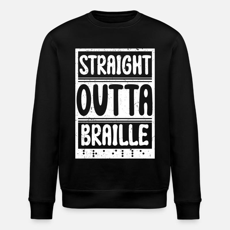 Professeur de Braille Braille Dotum - Sweat bio ROLLER Stanley/Stella Unisexe - noir