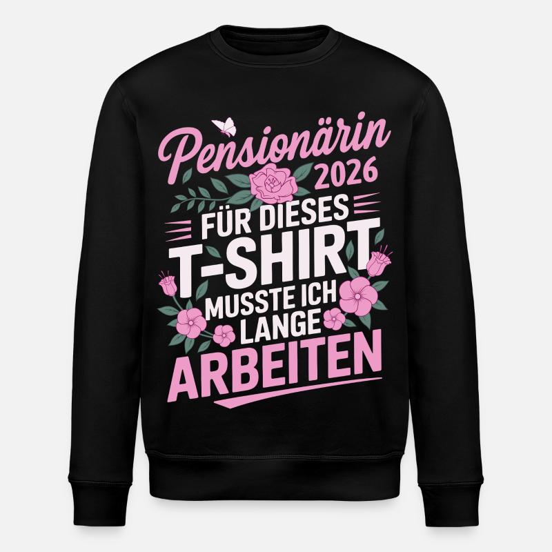 Retraité 2026 - Sweat bio ROLLER Stanley/Stella Unisexe - noir