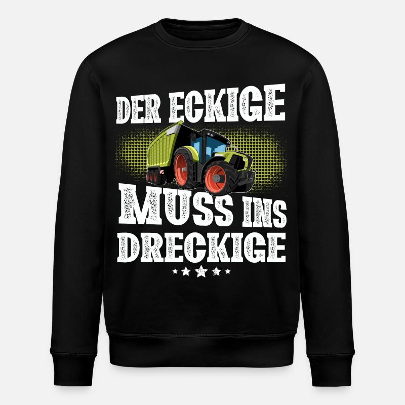 Traktor Landwirt - Stanley/Stella Unisex Bio-Sweatshirt ROLLER - Schwarz