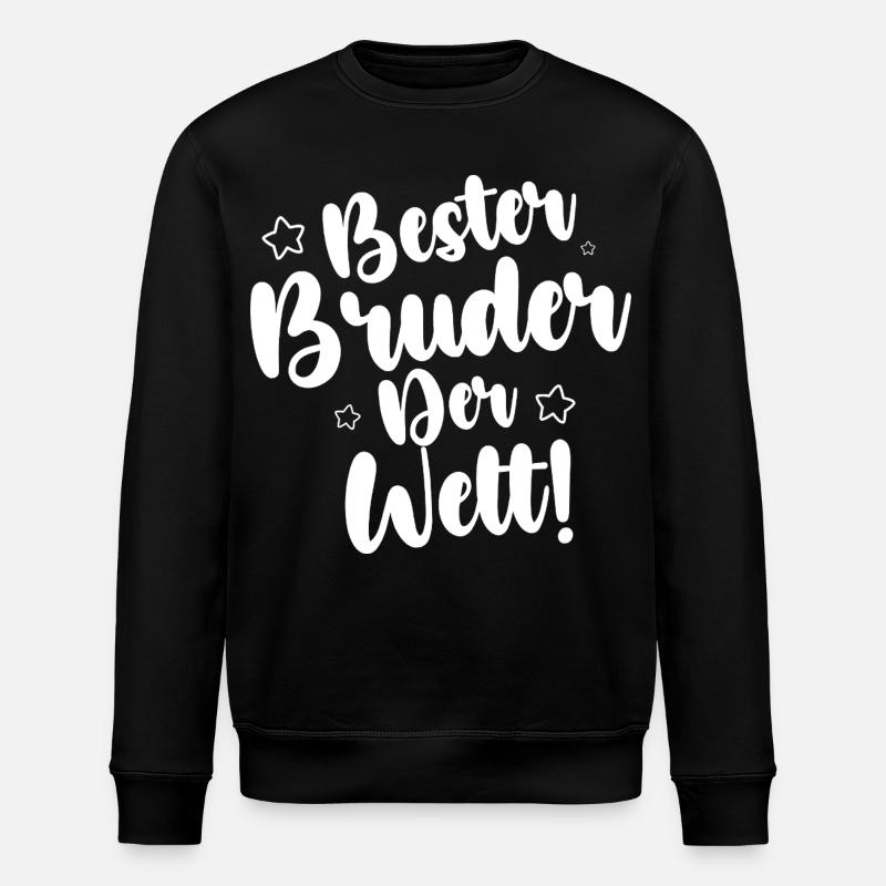 Meilleur frère du monde - Sweat bio ROLLER Stanley/Stella Unisexe - noir