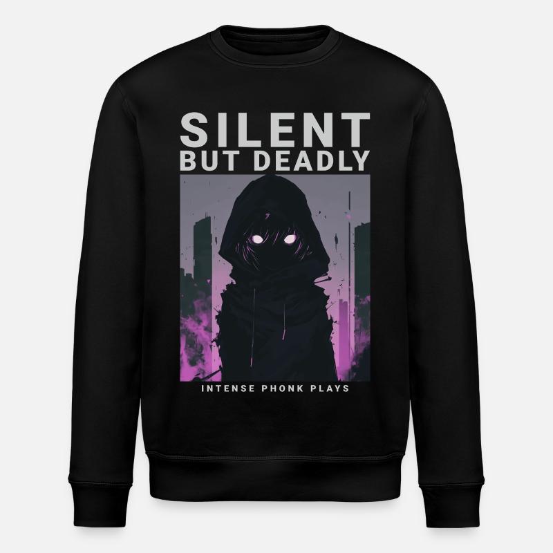 Silent But Deadly Phonk Dark Aesthetic - Stanley/Stella Unisex Bio-Sweatshirt ROLLER - Schwarz
