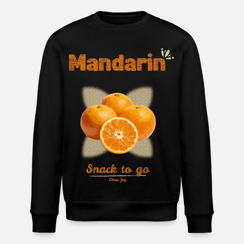 Mandarinen | Snack To Go - Stanley/Stella Unisex Bio-Sweatshirt ROLLER - Schwarz