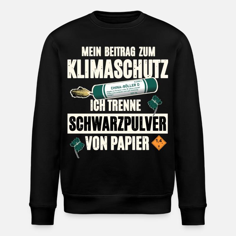 Pyrotechnician Pyro - Stanley/Stella ROLLER Unisex Organic Sweatshirt - black