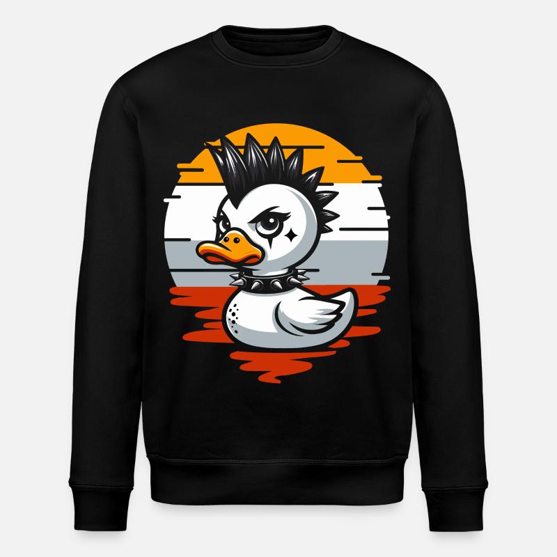 Punk Ducks Illustration - Sweat bio ROLLER Stanley/Stella Unisexe - noir