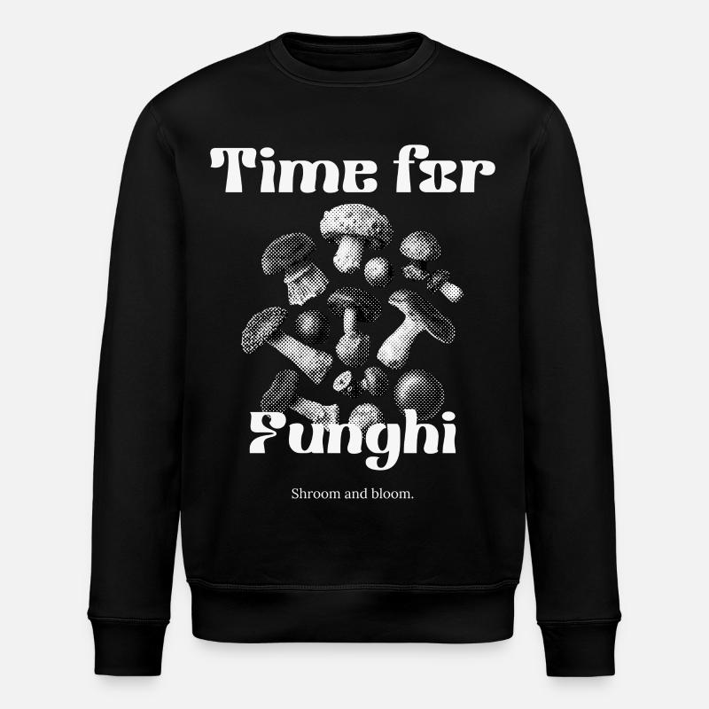 Champignons - Le temps des champignons - Sweat bio ROLLER Stanley/Stella Unisexe - noir