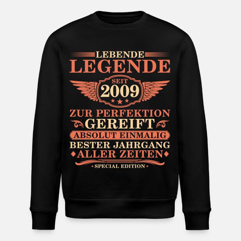 16e anniversaire millésime 2009 - Sweat bio ROLLER Stanley/Stella Unisexe - noir