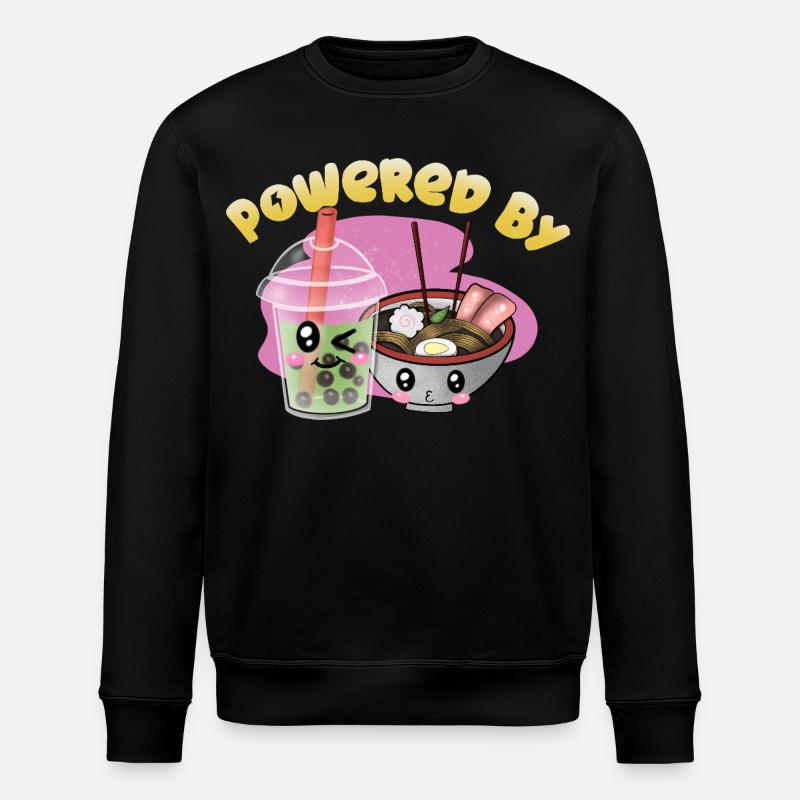 Powered by Ramen - Stanley/Stella Unisex Bio-Sweatshirt ROLLER - Schwarz