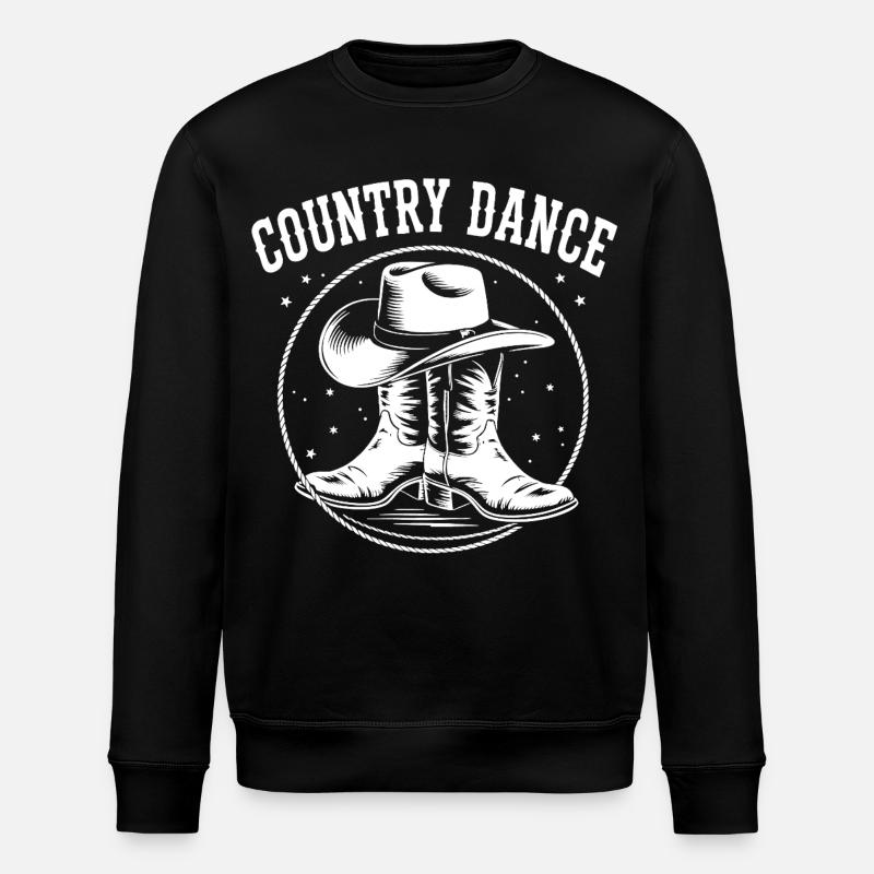 Illustration de danse country - Sweat bio ROLLER Stanley/Stella Unisexe - noir