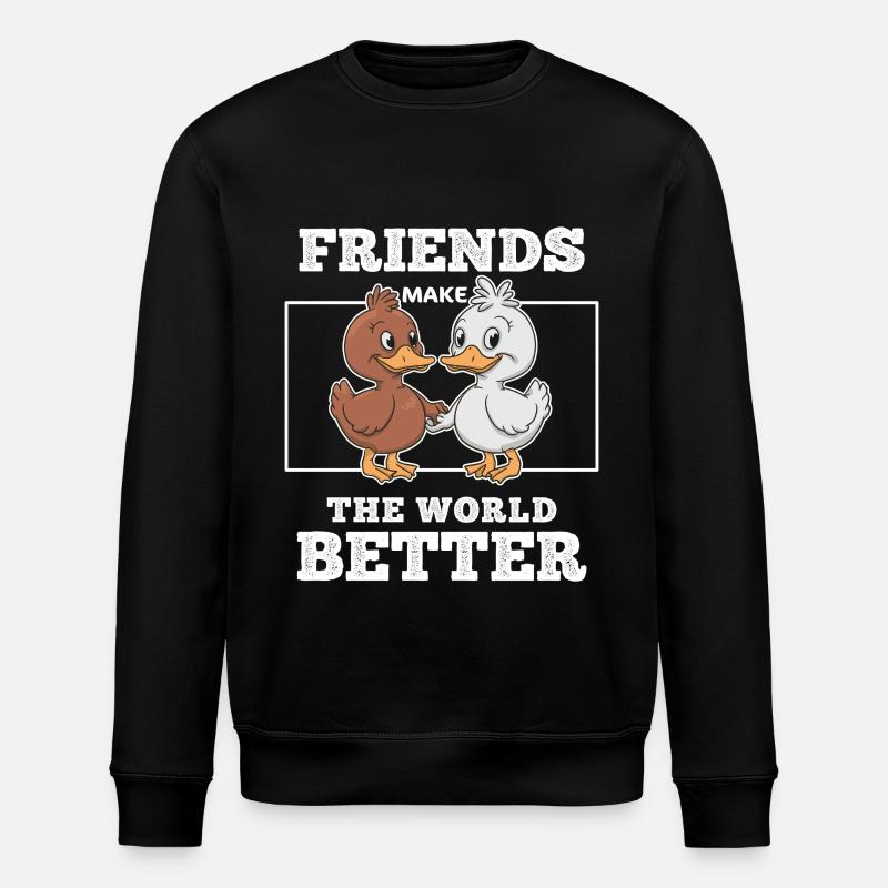 Idée Cadeau Pour Meilleurs Amis Canards Complice - Sweat bio ROLLER Stanley/Stella Unisexe - noir