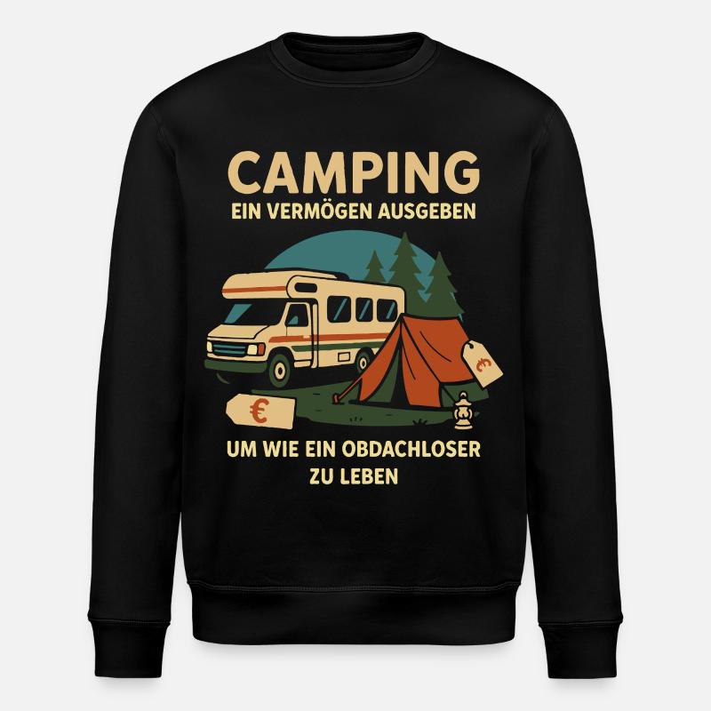 Dépenses de camping pour être sans-abri - Sweat bio ROLLER Stanley/Stella Unisexe - noir