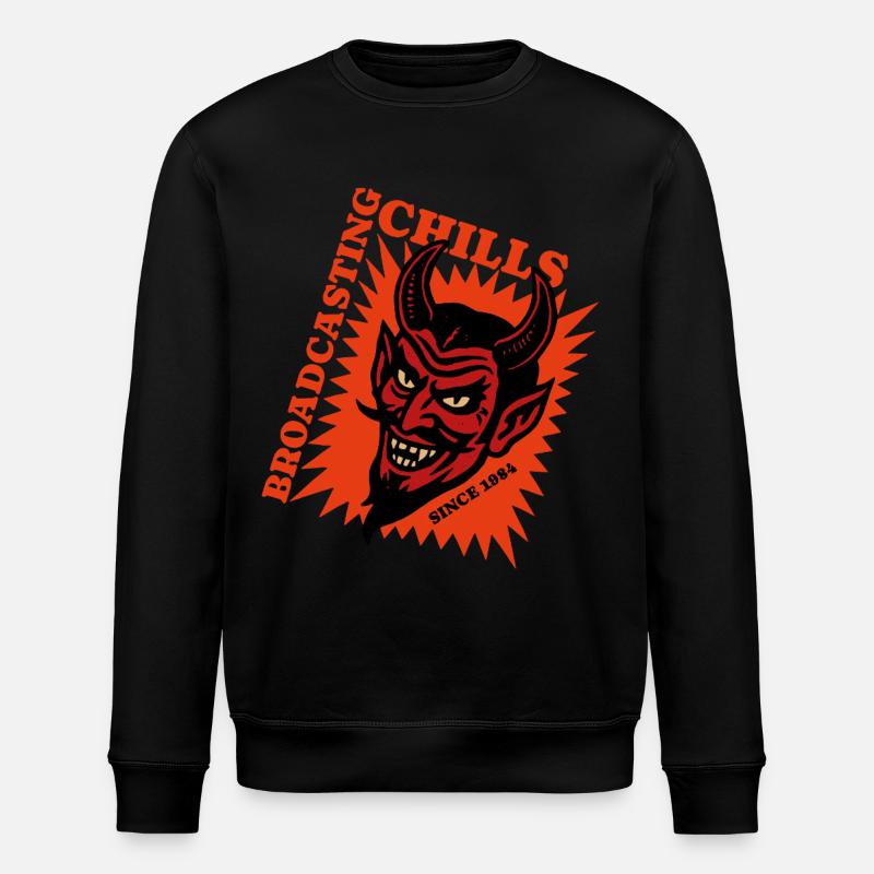 Broadcasting Chills - Devil - Teufel - Stanley/Stella Unisex Bio-Sweatshirt ROLLER - Schwarz
