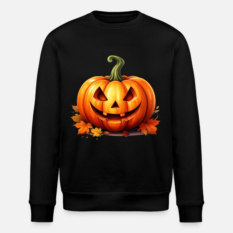 Joyeux Halloween lanterne citrouille - Sweat bio ROLLER Stanley/Stella Unisexe - noir