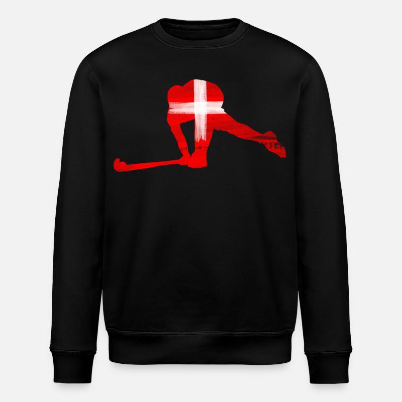 Hokej Szwajcaria - Ekologiczna bluza typu unisex Stanley/Stella ROLLER - czarny