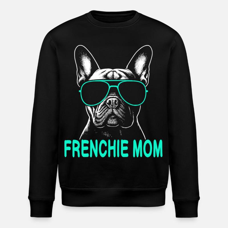 Frenchie Mom - Sweat bio ROLLER Stanley/Stella Unisexe - noir