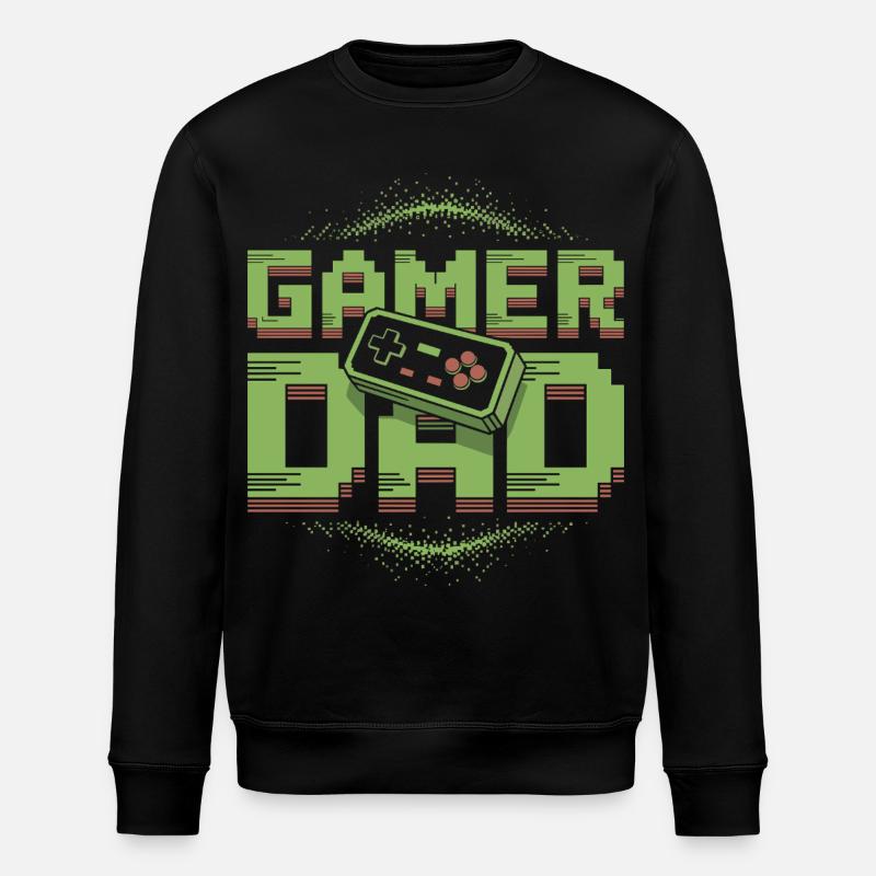 Conception Pixel Art pour Papa Joueur - Sweat bio ROLLER Stanley/Stella Unisexe - noir