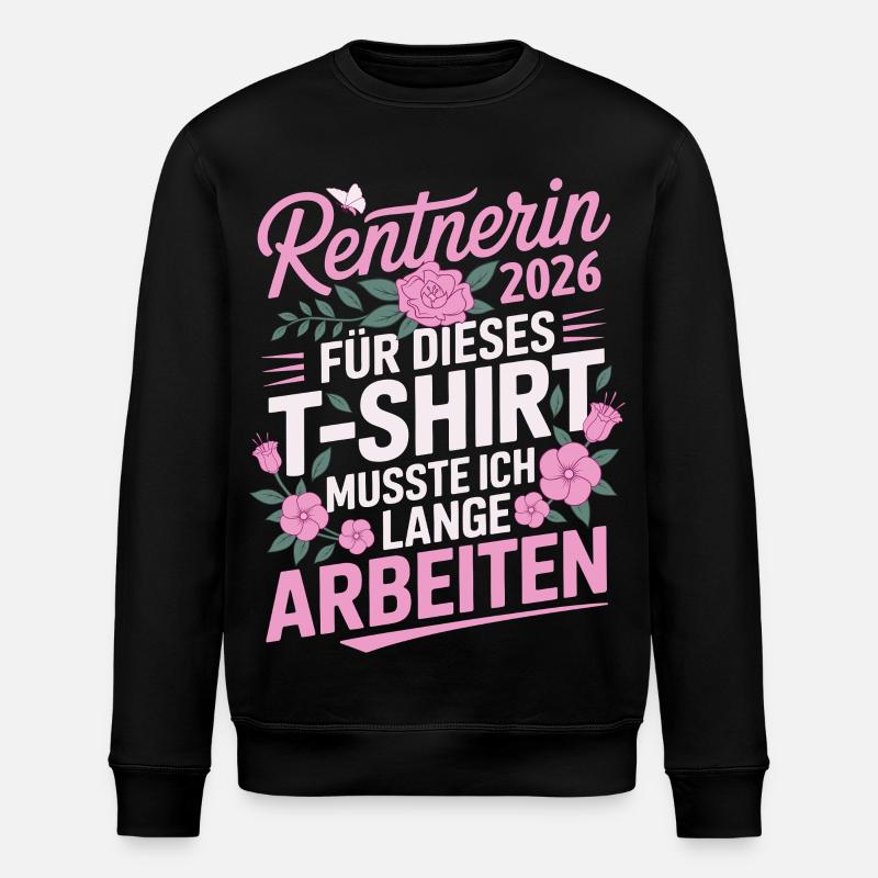 Rentnerin 2026 - Stanley/Stella Unisex Bio-Sweatshirt ROLLER - Schwarz