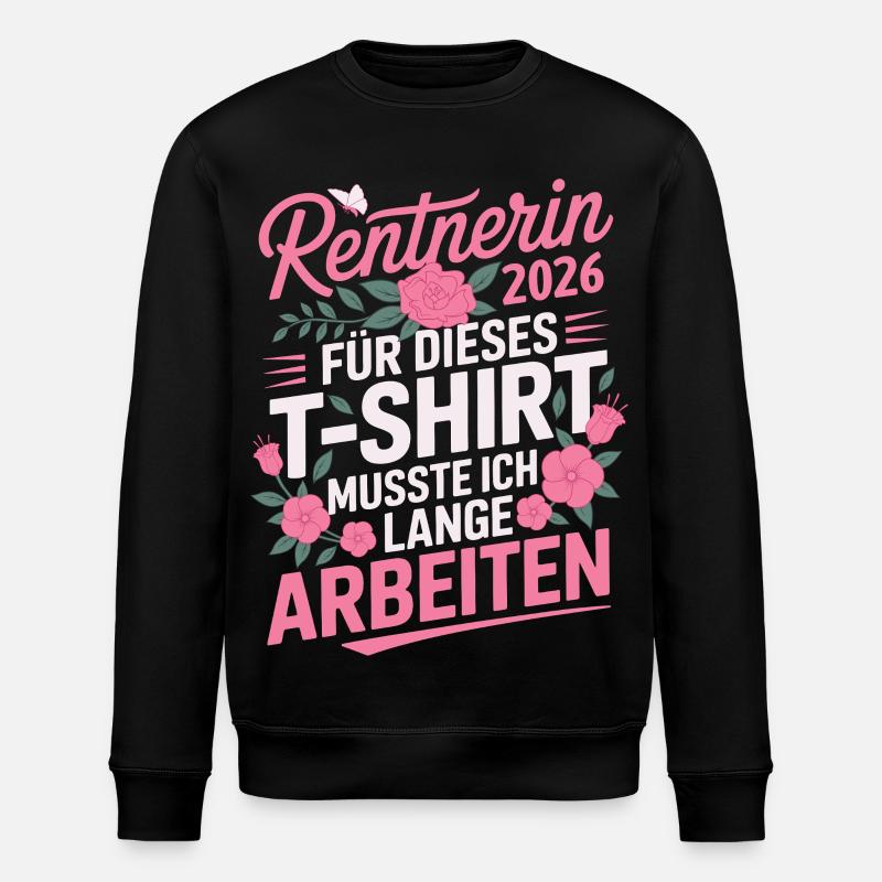 Rentnerin 2026 - Stanley/Stella Unisex Bio-Sweatshirt ROLLER - Schwarz