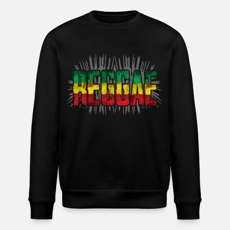 Reggae Symbol Design - Stanley/Stella Unisex Bio-Sweatshirt ROLLER - Schwarz