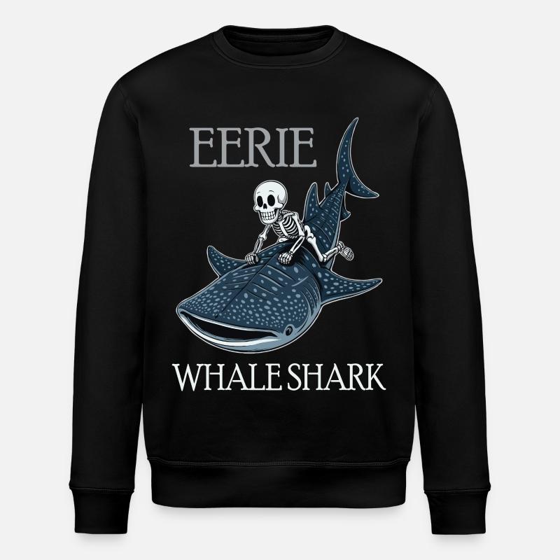 Énergie des mers avec requin-baleine - Sweat bio ROLLER Stanley/Stella Unisexe - noir
