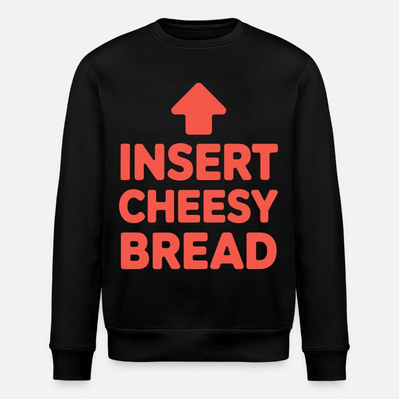 Käse Käsestange Käse Toast - Stanley/Stella Unisex Bio-Sweatshirt ROLLER - Schwarz