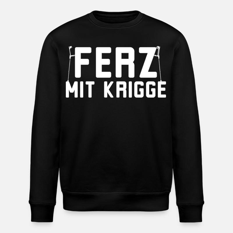 Ferz avec Krigge Dialecte hessois - Sweat bio ROLLER Stanley/Stella Unisexe - noir