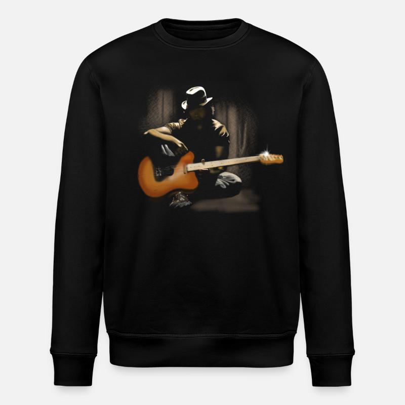 Gitarrist - Stanley/Stella Unisex Bio-Sweatshirt ROLLER - Schwarz