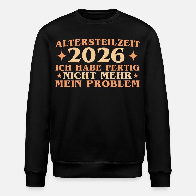 Altersteilzeit 2026 Arbeitskollege Frührente - Stanley/Stella Unisex Bio-Sweatshirt ROLLER - Schwarz