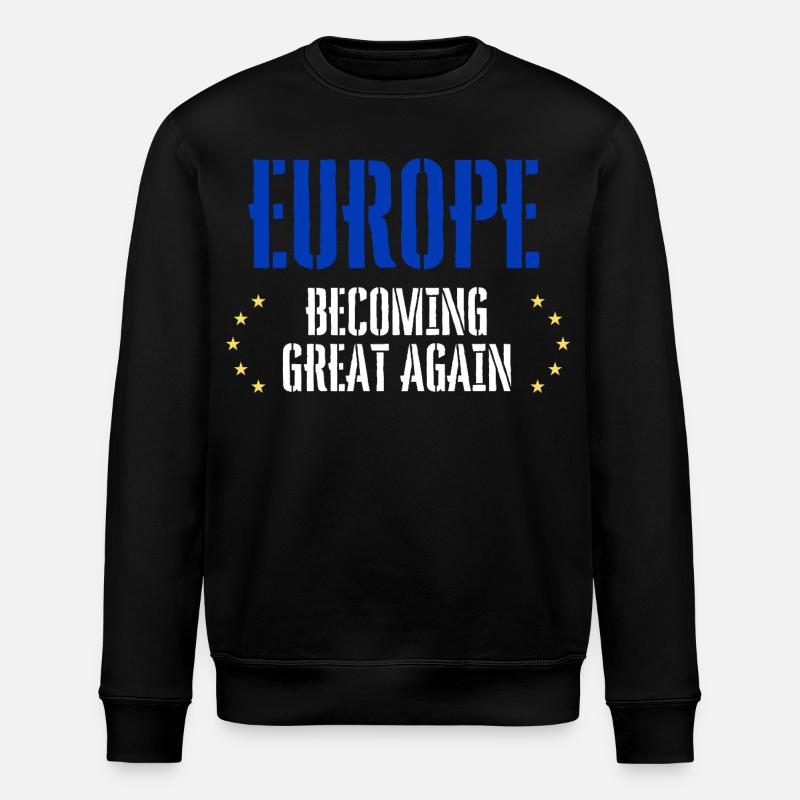 EUROPA wird wieder groß - Stanley/Stella Unisex Bio-Sweatshirt ROLLER - Schwarz