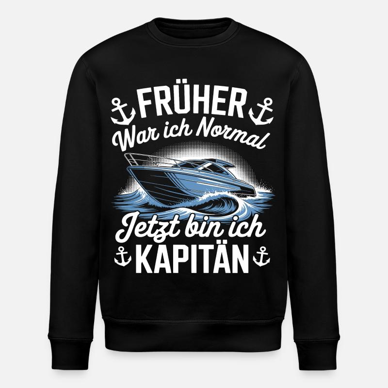 Kapitän - skipper - Stanley/Stella Unisex Bio-Sweatshirt ROLLER - Schwarz