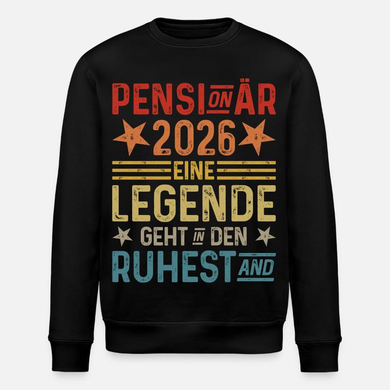 Retiree 2026: A legend retires - Stanley/Stella ROLLER Unisex Organic Sweatshirt - black