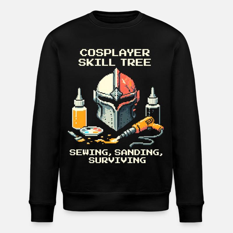 Skilltree: Sewing, Sanding, Survival | Cosplay - Stanley/Stella ROLLER Unisex Organic Sweatshirt - black
