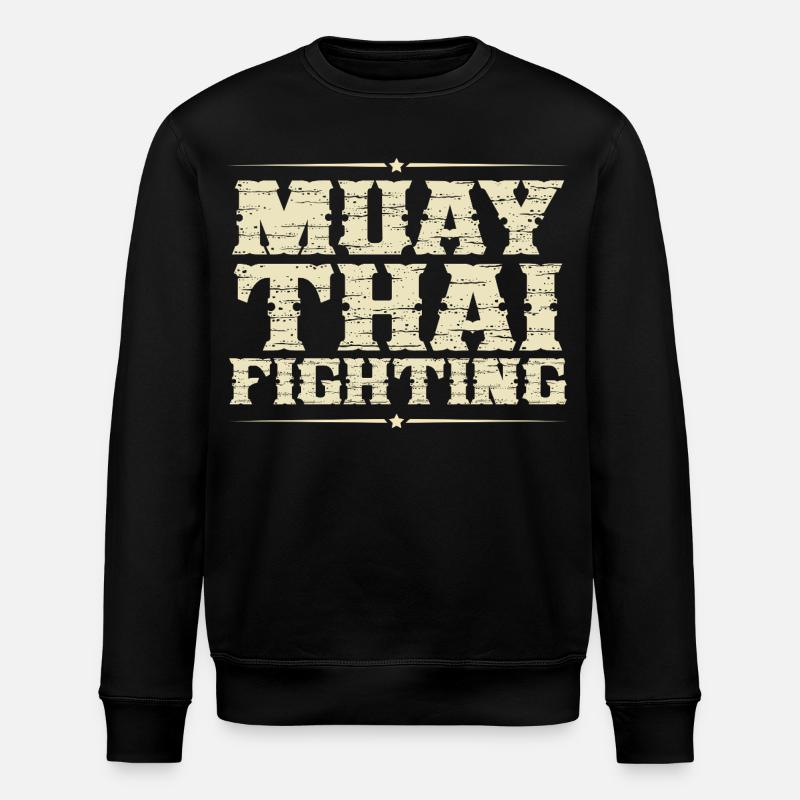 Muay Thai - Stanley/Stella Unisex Bio-Sweatshirt ROLLER - Schwarz