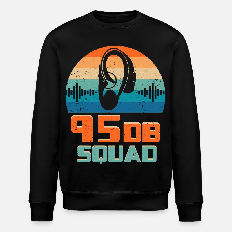 Sourds, sourds, malentendants, 95DB Squad - Sweat bio ROLLER Stanley/Stella Unisexe - noir