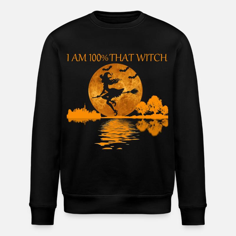 100 Prozent diese Hexe - Stanley/Stella Unisex Bio-Sweatshirt ROLLER - Schwarz