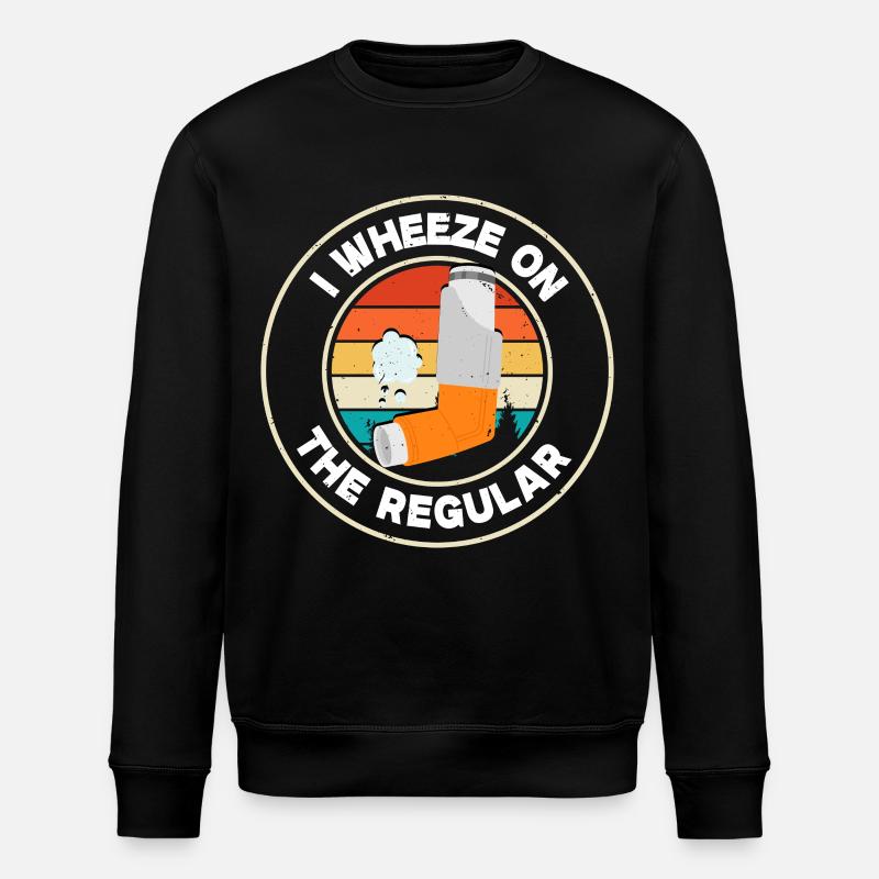 Asthme Asthmatiques - Sweat bio ROLLER Stanley/Stella Unisexe - noir