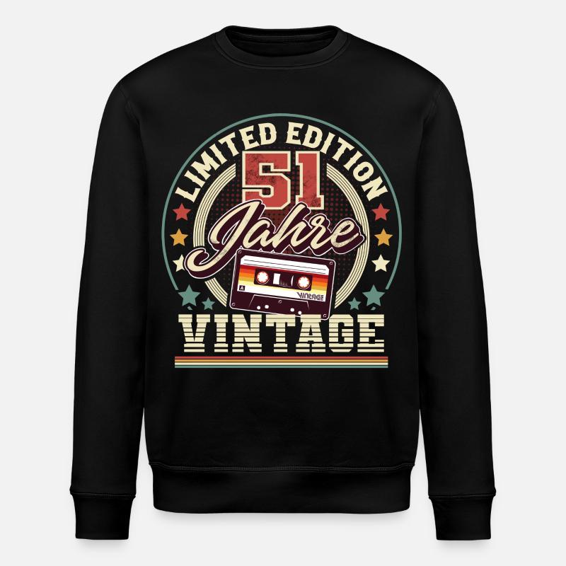 51e anniversaire - Sweat bio ROLLER Stanley/Stella Unisexe - noir