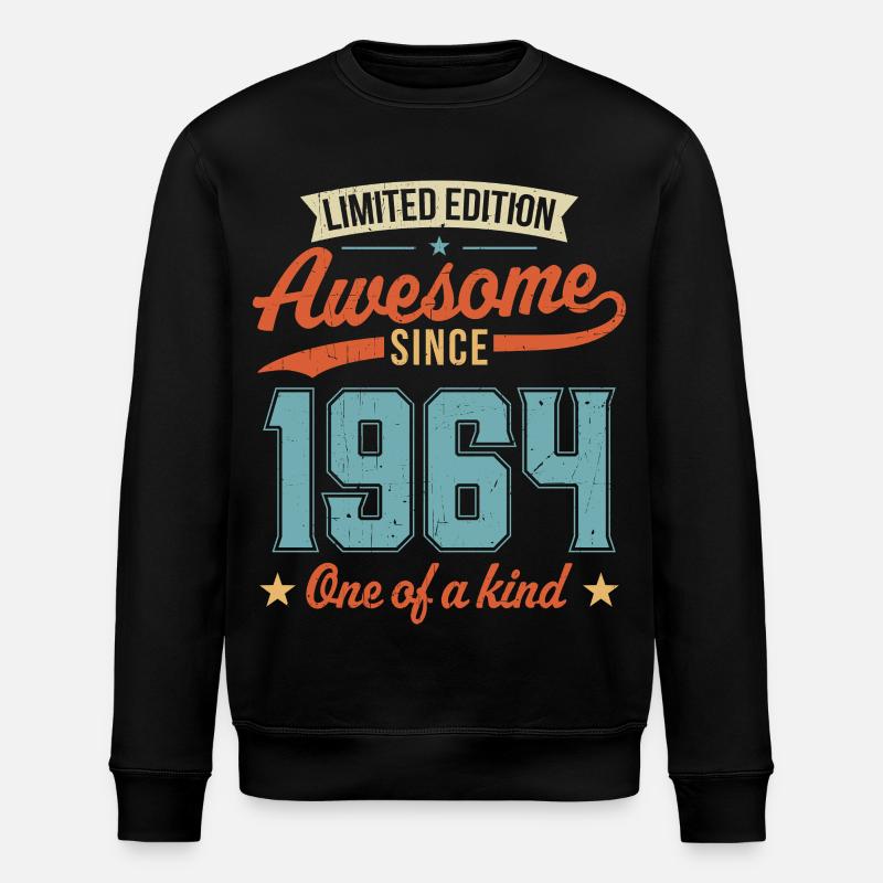 Großartig seit 1964 - Stanley/Stella Unisex Bio-Sweatshirt ROLLER - Schwarz